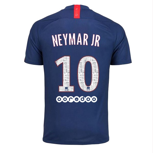 Camiseta Paris Saint Germain NO.10 Neymar JR 1ª 2019-2020 Azul